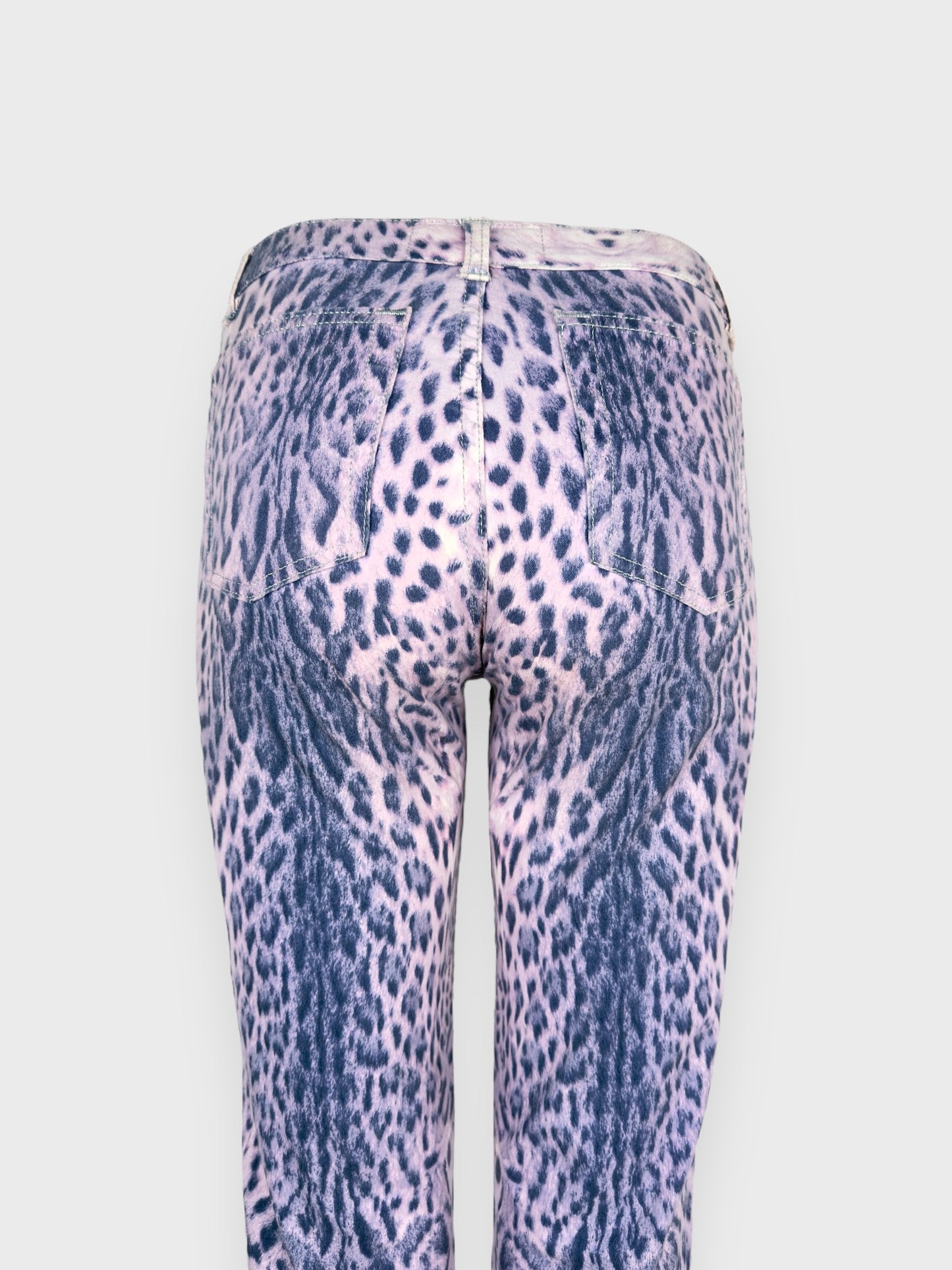 Roberto Cavalli SS 2000 Leopard Printed Capri Jeans - Relova Archiva